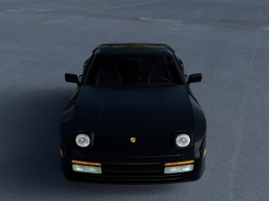 porsche 944 turbo with interior hdri 3D Model