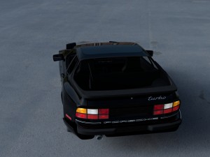 porsche 944 turbo with interior hdri 3D Model