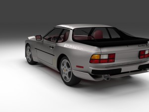 porsche 944 turbo s with interior hdri 3D 模型