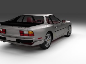 porsche 944 turbo s with interior hdri 3D 模型