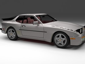 porsche 944 turbo s with interior hdri 3D 模型