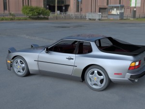porsche 944 turbo s with interior hdri 3D 模型
