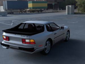 porsche 944 turbo s with interior hdri 3D 模型