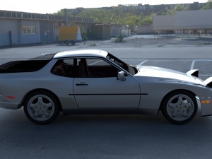 porsche 944 turbo s with interior hdri 3D 模型