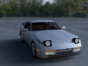 porsche 944 turbo s with interior hdri 3D 模型