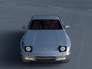 porsche 944 turbo s with interior hdri 3D 模型