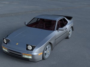 porsche 944 turbo s with interior hdri 3D 模型