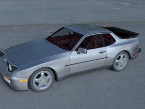 porsche 944 turbo s with interior hdri 3D 模型