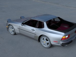 porsche 944 turbo s with interior hdri 3D 模型