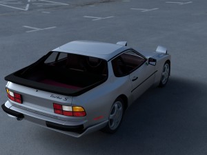 porsche 944 turbo s with interior hdri 3D 模型