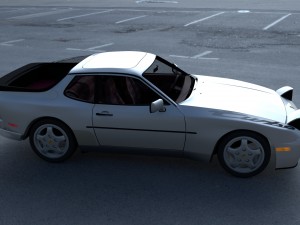 porsche 944 turbo s with interior hdri 3D 模型