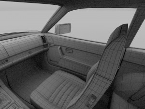 porsche 944 turbo s with interior hdri 3D 模型