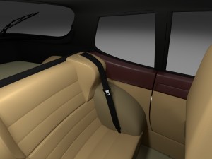 early porsche 944 with interior hdri 3D Модель