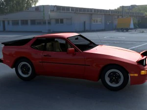 early porsche 944 with interior hdri 3D Model