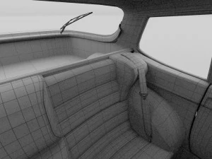 early porsche 944 with interior hdri 3D Model