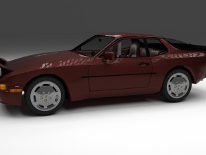 porsche 944s w interior hdri 3D Модель