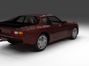 porsche 944s w interior hdri 3D Модель