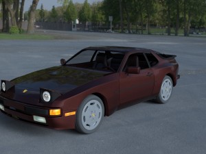 porsche 944s w interior hdri 3D Модель