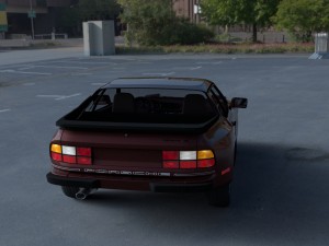 porsche 944s w interior hdri 3D Модель