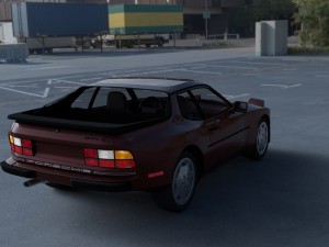 porsche 944s w interior hdri 3D Модель