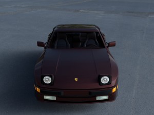 porsche 944s w interior hdri 3D Модель