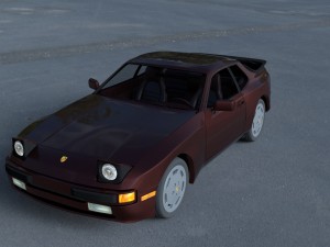 porsche 944s w interior hdri 3D Модель