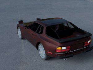 porsche 944s w interior hdri 3D Модель