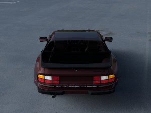 porsche 944s w interior hdri 3D Модель