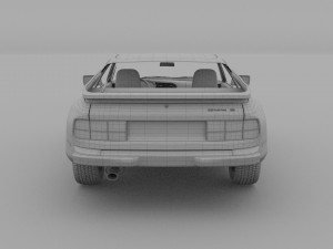 porsche 944s w interior hdri 3D Модель