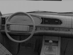 porsche 944s w interior hdri 3D Модель