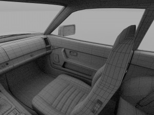 porsche 944s w interior hdri 3D Модель