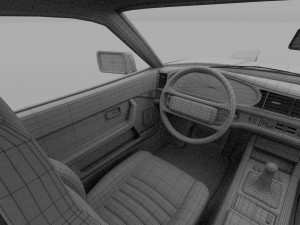 porsche 944s w interior hdri 3D Модель