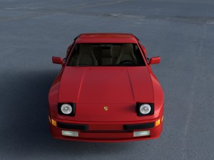 porsche 944 with interior hdri 3D Model