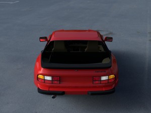 porsche 944 with interior hdri 3D Model