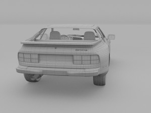 porsche 944 with interior hdri 3D Model