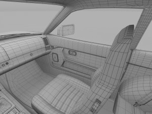 porsche 944 with interior hdri 3D Model