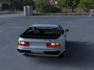 porsche 944 s2 with interior hdri Model 3D