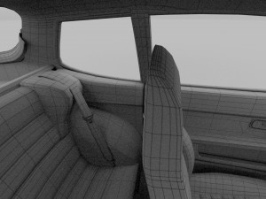 porsche 944 s2 with interior hdri Model 3D