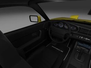 porsche 944 cabriolet with interior hdri 3D Model