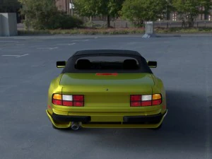 porsche 944 cabriolet with interior hdri 3D Model