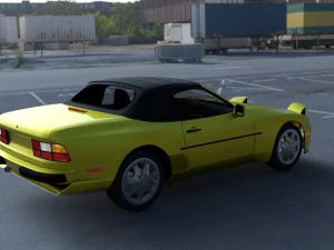 porsche 944 cabriolet with interior hdri 3D Model