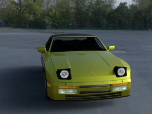 porsche 944 cabriolet with interior hdri 3D Model