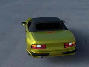 porsche 944 cabriolet with interior hdri 3D Model