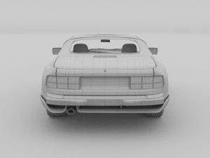 porsche 944 cabriolet with interior hdri 3D Model