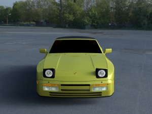 porsche 944 convertible hdri 3D Model