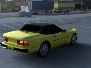 porsche 944 convertible hdri 3D Model