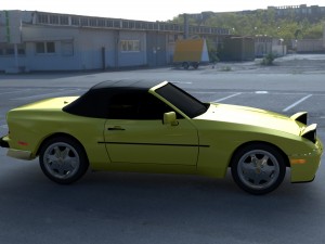 porsche 944 convertible hdri 3D Model