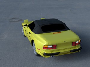 porsche 944 convertible hdri 3D Model
