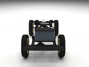 full w chassis jeep willys mb military hdri 3D Model