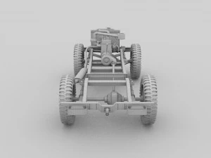 full w chassis jeep willys mb military desert hd 3D Model
